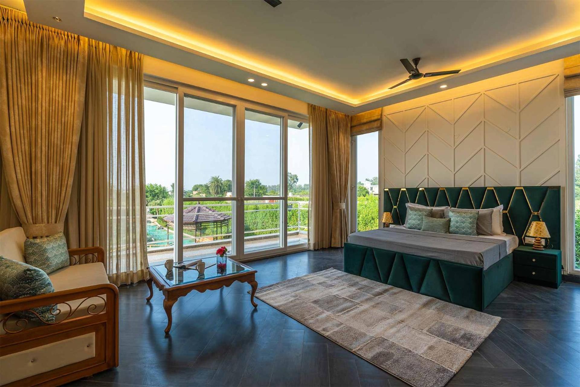 Stayvista At Serenity Farms With Pool, Lawn, Bonfire & Bbq Sohna Exteriör bild